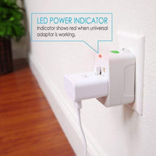 Universal Travel Adapter & USB Extension Board Combo with 2 Meter Cable