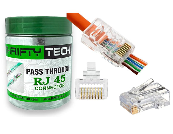 RJ45 Boot for Cat5, Cat5e & Cat6 Connectors Pack of 100