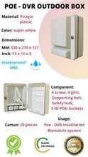 ABS Fibre DVR 2U Rack Box 13x11x5 Inch CCTV Cabinet