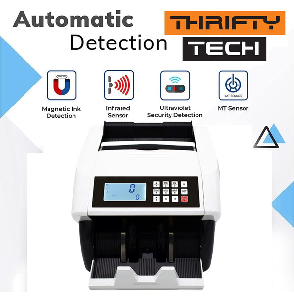 2080 Cash Counting Machine with Fake Note Detection & Value Counting
