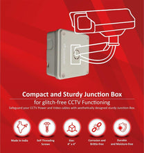 CCTV Camera Junction Box 5x5x2.5 Inch IP65 ABS Plastic Pack of 32