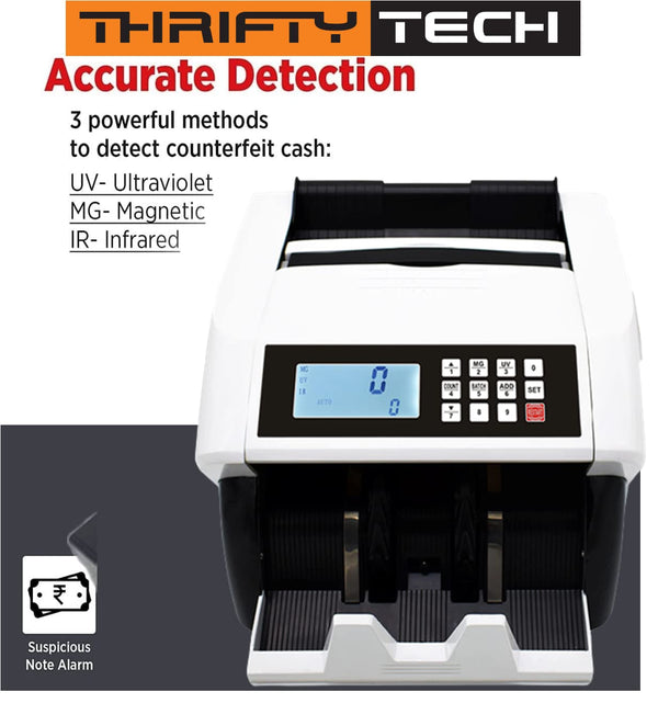 INX 2080 Cash Counting Machine with Fake Note Detection
