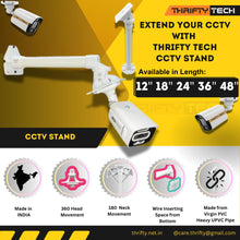 12 Inch PVC CCTV Camera Wall & Ceiling Mounting Bracket for Bullet & Box Cameras