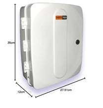 IP65 DVR & NVR Junction Box 16x11x5 Inch PVC Cabinet for CCTV, PoE Switch & WiFi Modem