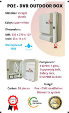 CCTV DVR Rack Box 13x11x5 Inch ABS Fibre Plastic Cabinet for DVR, NVR & PoE Switches