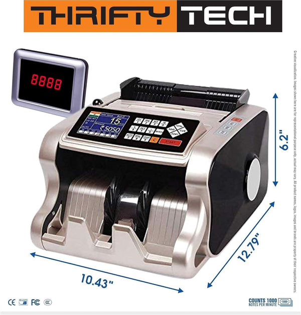 Mix Counting Heavy-Duty Cash Counting Machine with Fake Note Detection