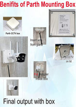 CCTV Camera Junction Box 5x5x2.5 Inch IP65 ABS Plastic Pack of 8