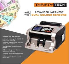 Fully Automatic Cash Counting Machine with Mix Note Value Counting & Fake Note Detection