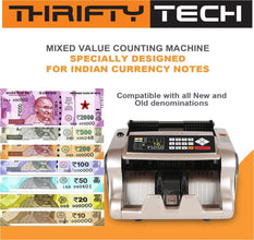 Mix Counting Heavy-Duty Cash Counting Machine with Fake Note Detection