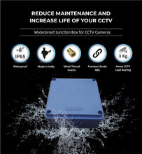 CCTV Camera Junction Box 5x5x2.5 Inch IP65 ABS Plastic Pack of 4