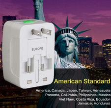 Universal Travel Adapter with Surge Protection for Worldwide International Use