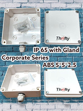 CCTV Camera Junction Box 5x5x2.5 Inch IP65 ABS Plastic Pack of 4